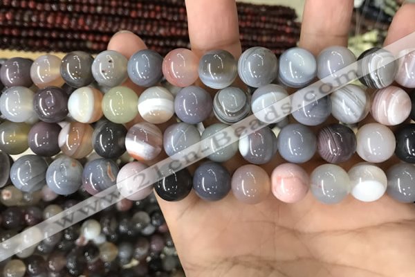 CAA2382 15.5 inches 12mm round Botswana agate beads wholesale