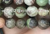 CAA2385 15.5 inches 6mm faceted round ocean agate beads wholesale