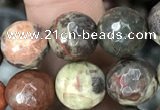 CAA2387 15.5 inches 10mm faceted round ocean agate beads wholesale