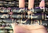 CAA2694 15.5 inches 14*38mm - 16*43mm rice tibetan agate dzi beads