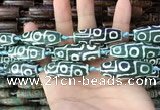 CAA2698 15.5 inches 14*38mm - 16*43mm rice tibetan agate dzi beads