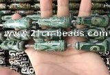 CAA2700 15.5 inches 14*38mm - 16*43mm teardrop tibetan agate dzi beads