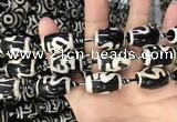 CAA2735 15.5 inches 14*21mm - 16*22mm drum tibetan agate dzi beads