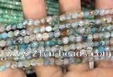 CAA2803 15 inches 4mm faceted round fire crackle agate beads wholesale