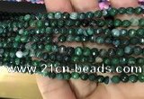 CAA2838 15 inches 4mm faceted round fire crackle agate beads wholesale
