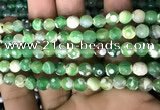 CAA2922 15 inches 6mm faceted round fire crackle agate beads wholesale