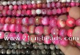 CAA3086 15 inches 10mm faceted round fire crackle agate beads wholesale