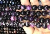 CAA3096 15 inches 10mm faceted round fire crackle agate beads wholesale