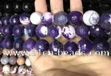 CAA3241 15 inches 16mm faceted round fire crackle agate beads wholesale