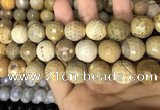 CAA3243 15 inches 16mm faceted round fire crackle agate beads wholesale