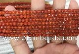 CAA3265 15 inches 4mm faceted round agate beads wholesale