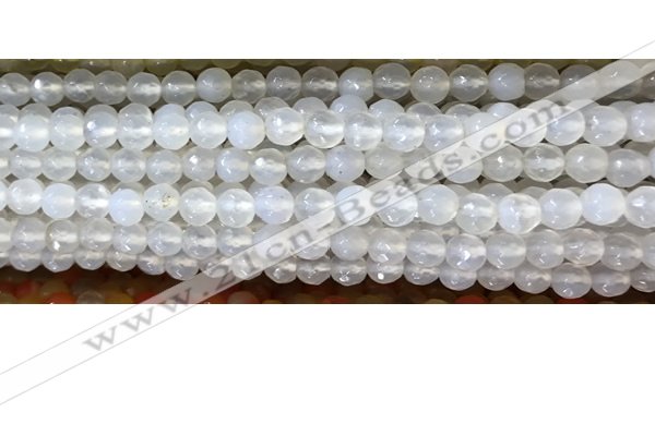 CAA3290 15 inches 6mm faceted round agate beads wholesale