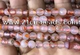 CAA3302 15 inches 6mm faceted round agate beads wholesale