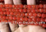 CAA3305 15 inches 6mm faceted round agate beads wholesale