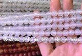 CAA3339 15 inches 8mm faceted round agate beads wholesale