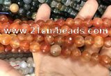 CAA3368 15 inches 10mm faceted round agate beads wholesale