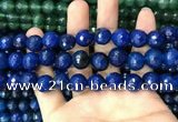 CAA3408 15 inches 12mm faceted round agate beads wholesale