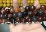 CAA3427 15 inches 14mm faceted round agate beads wholesale