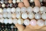 CAA3445 15 inches 16mm faceted round agate beads wholesale