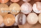 CAA3532 15.5 inches 6mm round pink botswana agate beads