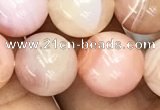 CAA3535 15.5 inches 12mm round pink botswana agate beads