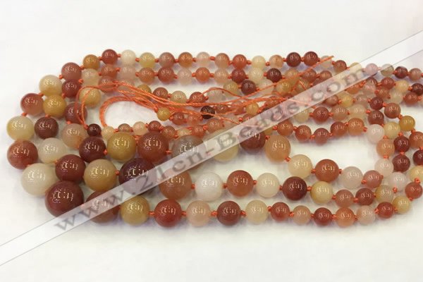 CAA3540 15.5 inches 6mm - 14mm round agate graduated beads