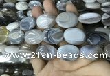 CAA3567 15.5 inches 18*25mm oval grey Botswana agate beads