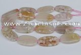 CAA3611 15.5 inches 25*45mm oval sakura agate gemstone beads