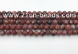 CAA3629 15.5 inches 6mm faceted round Portuguese agate beads