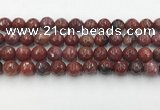 CAA3631 15.5 inches 10mm faceted round Portuguese agate beads