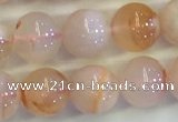 CAA3643 15.5 inches 6mm round sakura agate beads wholesale