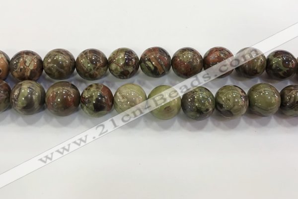 CAA3705 15.5 inches 18mm round rainforest agate beads wholesale