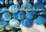 CAA3726 25*35mm - 30*40mm freeform chrysanthemum agate beads