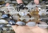 CAA3741 15.5 inches 18*25mm oval Montana agate beads wholesale