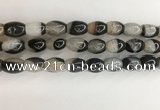 CAA3785 15.5 inches 10*14mm rice agate druzy geode beads