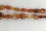 CAA3810 15.5 inches 13*18mm - 15*20mm faceted freeform red agate beads