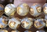 CAA3844 15 inches 6mm round tibetan agate beads wholesale