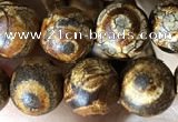 CAA3866 15 inches 8mm round tibetan agate beads wholesale