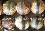 CAA3875 15 inches 8mm round tibetan agate beads wholesale