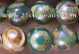 CAA3883 15 inches 8mm round tibetan agate beads wholesale