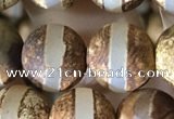 CAA3890 15 inches 10mm round tibetan agate beads wholesale