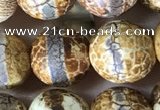 CAA3891 15 inches 10mm round tibetan agate beads wholesale