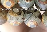 CAA3904 15 inches 10mm round tibetan agate beads wholesale