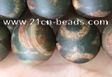 CAA3926 15 inches 12mm round tibetan agate beads wholesale