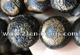 CAA3927 15 inches 12mm round tibetan agate beads wholesale