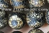 CAA3928 15 inches 12mm round tibetan agate beads wholesale