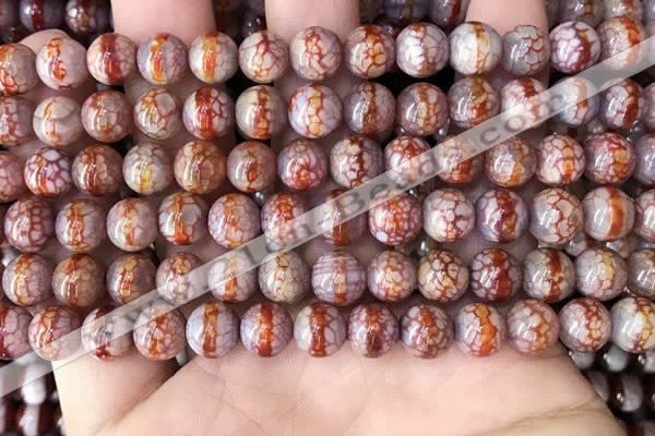 CAA3932 15 inches 8mm round tibetan agate beads wholesale