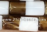 CAA3934 15.5 inches 8*20mm tube Madagascar agate beads wholesale