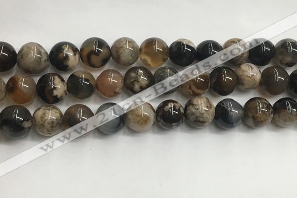 CAA3972 15.5 inches 10mm round sakura agate gemstone beads