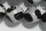 CAA3987 15 inches 10mm round tibetan agate beads wholesale